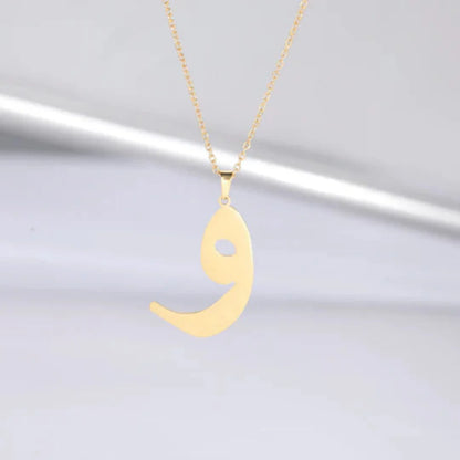 Arabic Letter Stainless Steel Necklace