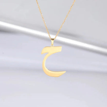 Arabic Letter Stainless Steel Necklace
