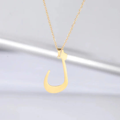 Arabic Letter Stainless Steel Necklace