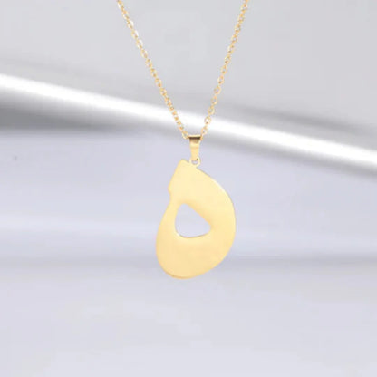 Arabic Letter Stainless Steel Necklace