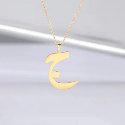 Arabic Letter Stainless Steel Necklace