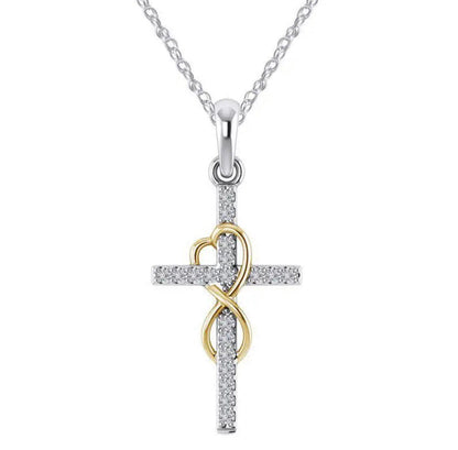 Infinity Love Cross Necklace