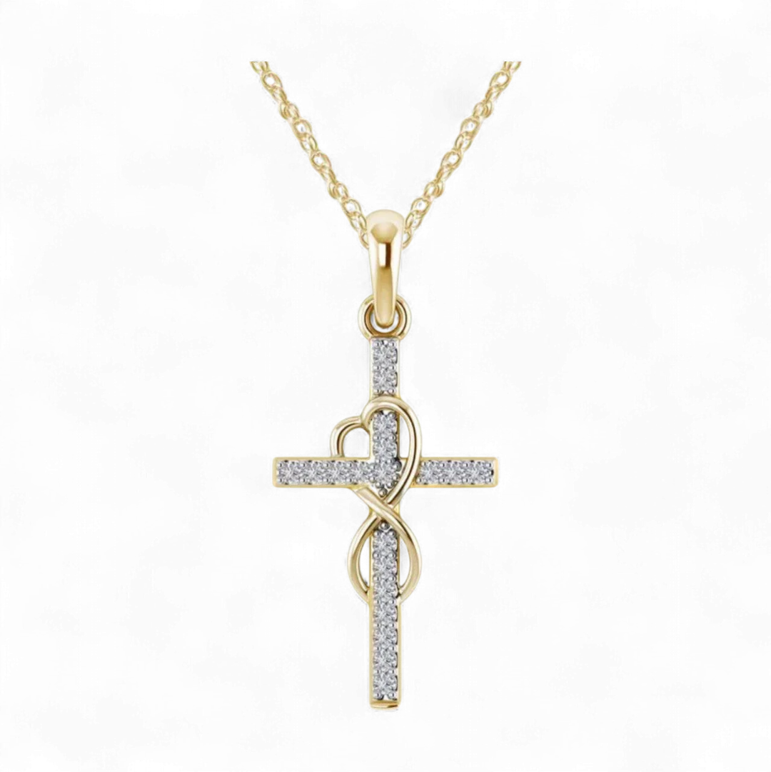 Infinity Love Cross Necklace - 2 Colors