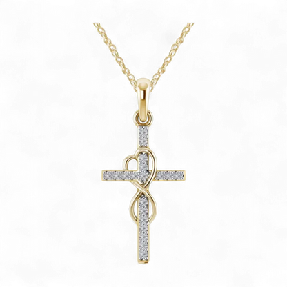 Infinity Love Cross Necklace - 2 Colors