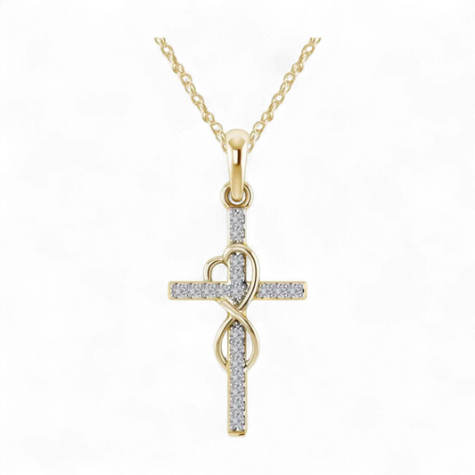 Infinity Love Cross Necklace - 2 Colors