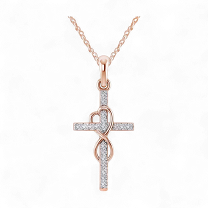 Infinity Love Cross Necklace - 2 Colors
