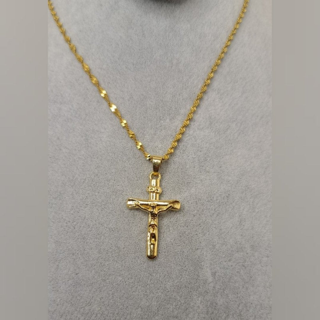 Inri Pendant Jesus Cross Necklace