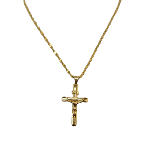 Inri Pendant Jesus Cross Necklace