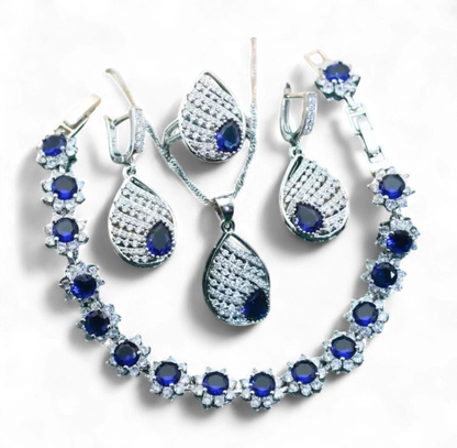 925 Silver Jewelry Wedding Set