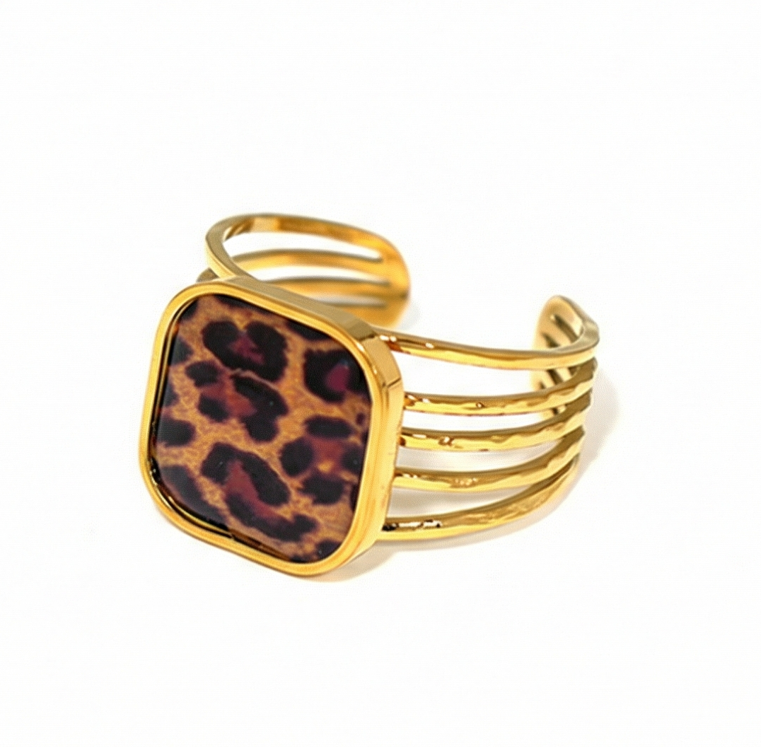 Leopard Luxe Ring Set