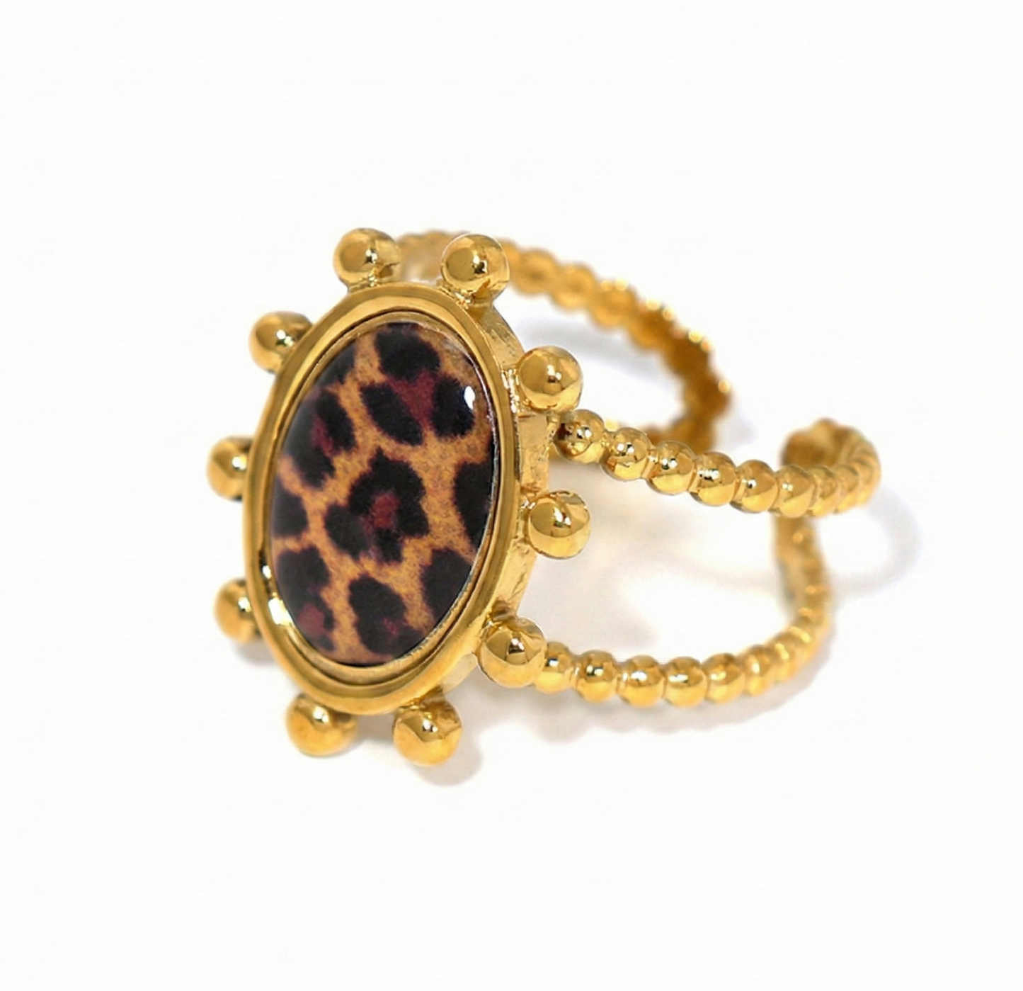 Leopard Luxe Ring Set
