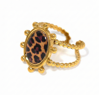 Leopard Luxe Ring Set