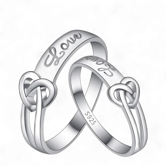 Love Bow Couple Rings