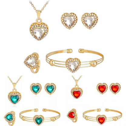Lovely Crystal Heart Set