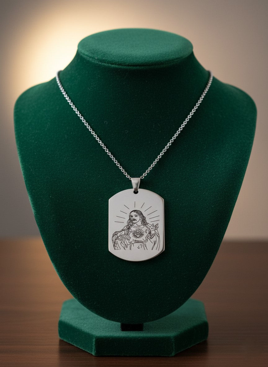 Lovely Jesus Christ Pendant Necklace