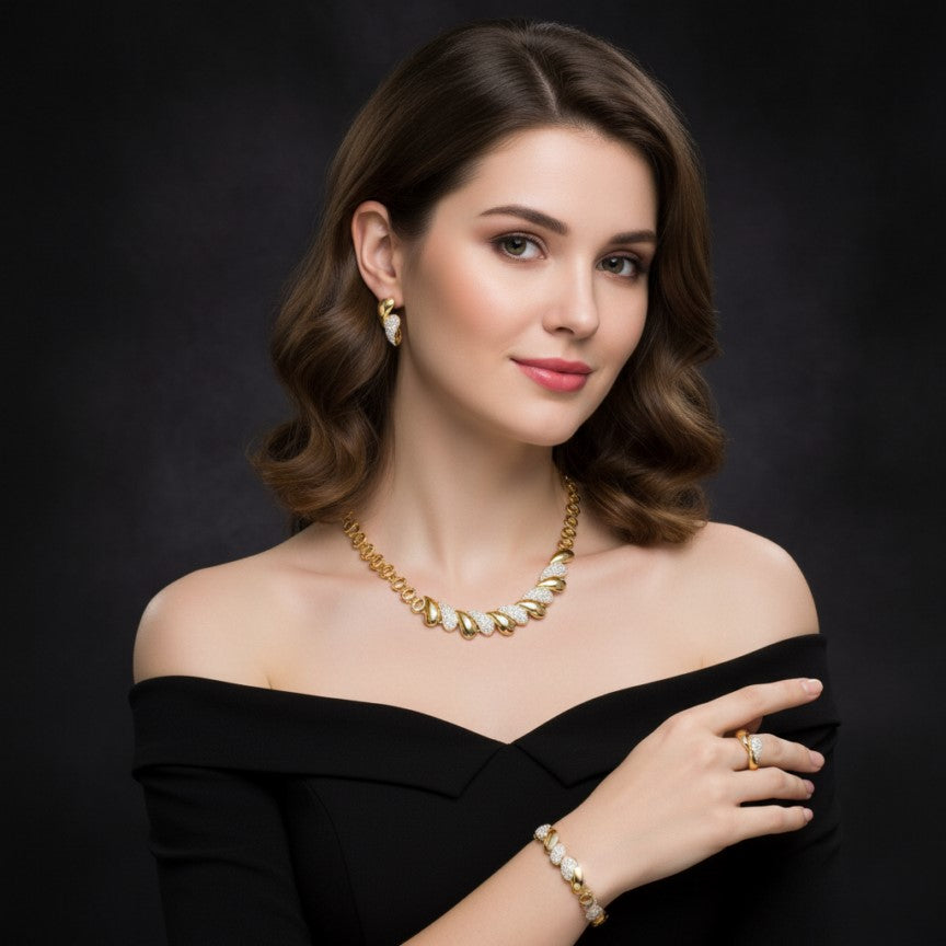 Luxurious Trendy Crystal Set