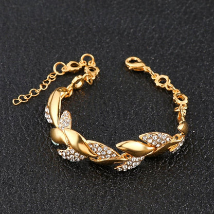 Luxury Braided Leaf Bracelet