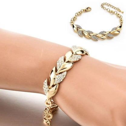 Luxury Braided Leaf Bracelet