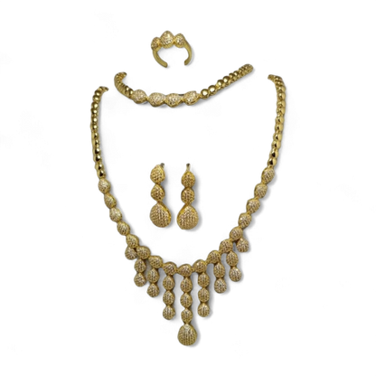 Luxury Crystal Flower Jewelry Set