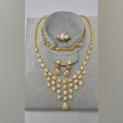 Luxury Crystal Flower Jewelry Set