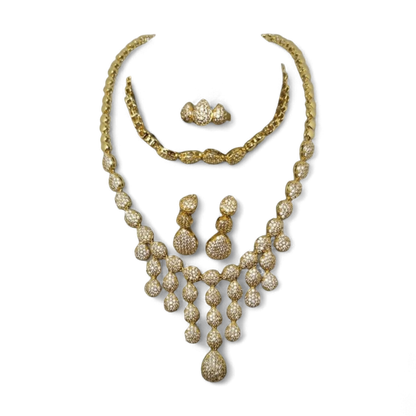 Luxury Crystal Flower Jewelry Set