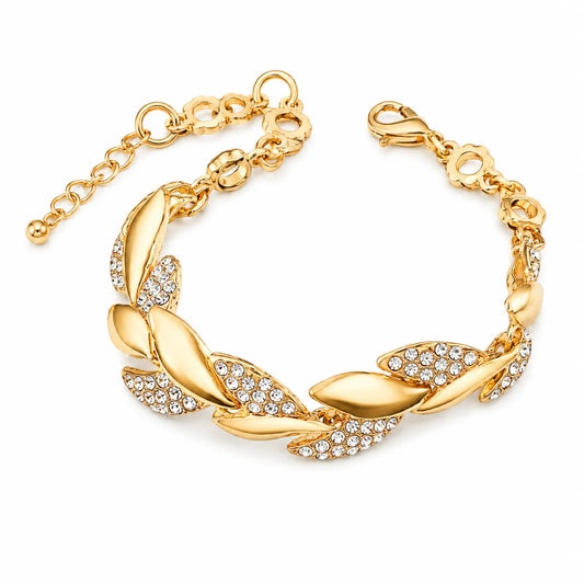 Luxury Braided Leaf Bracelet