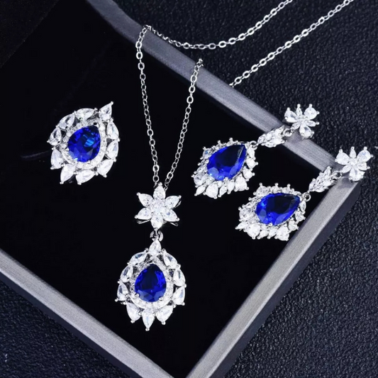 Luxury Drop Sapphires Set