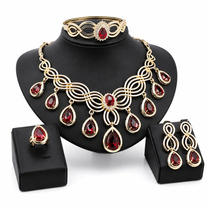 Luxury Red Jewelry Set