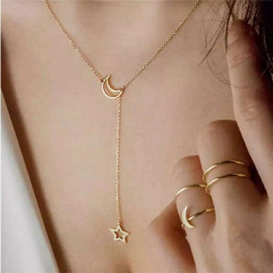 Moon Star Necklace