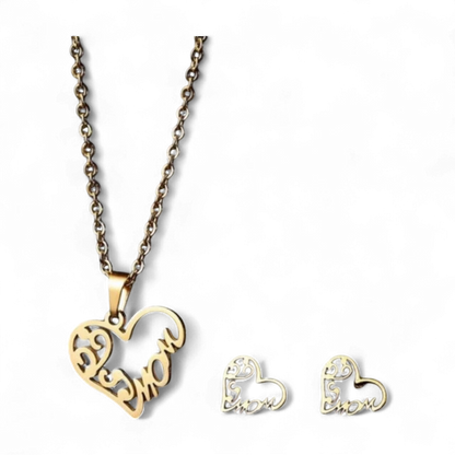 Heart-Shaped Jewelry Set – Mother’s Gift Set