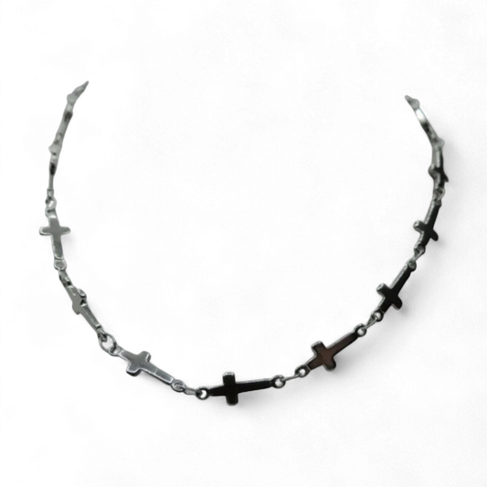 Multi Simple Crosses Necklace