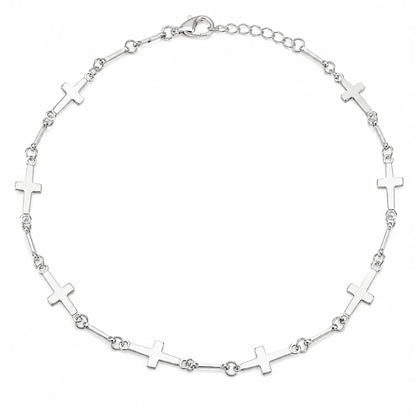 Multi Simple Crosses Necklace
