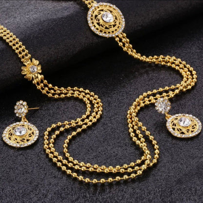 Multilayer Flower Jewelry Set