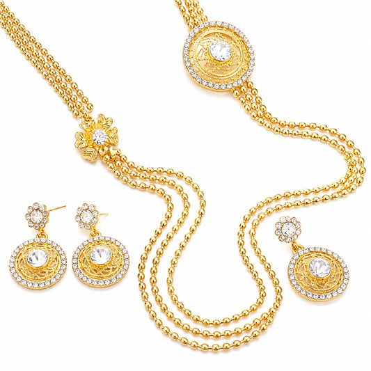 Multilayer Flower Jewelry Set
