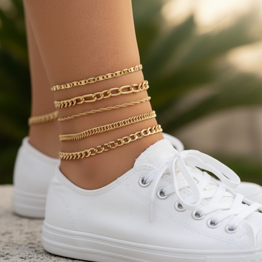 New Gold Anklets