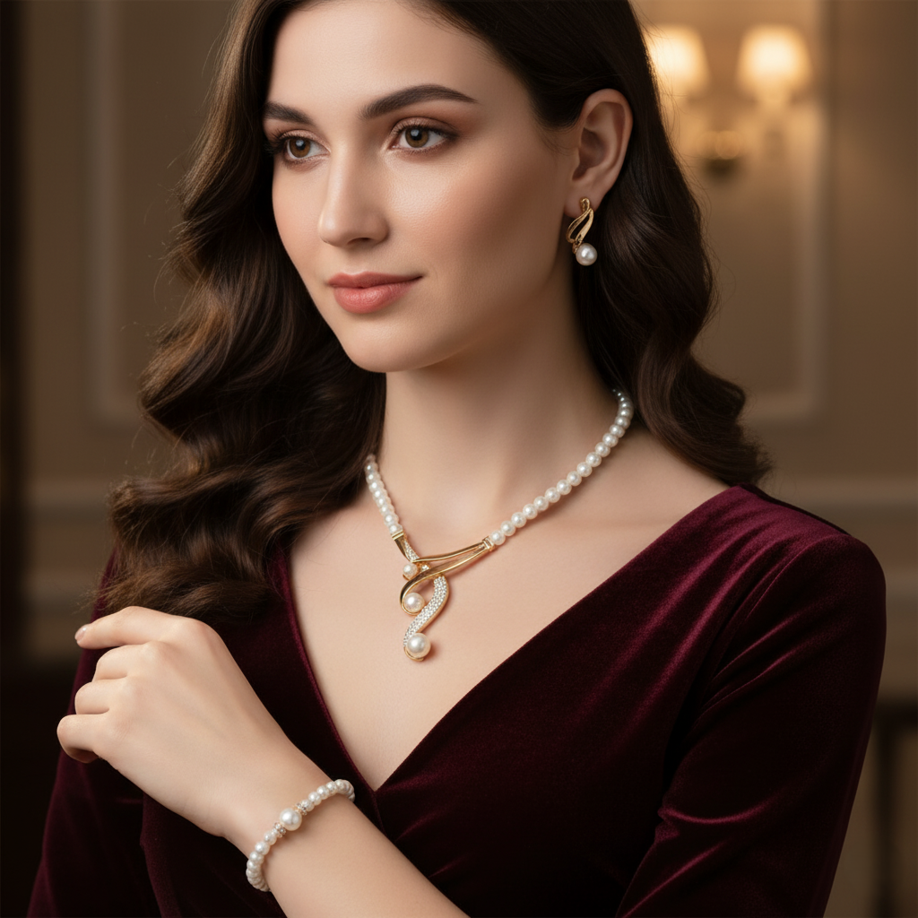 Pearl New Jewelry Set