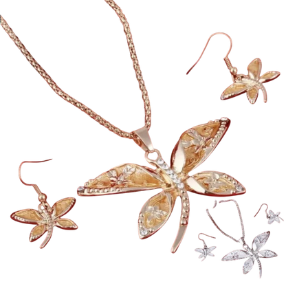 Pretty Dragonfly Shape Jewelry Set