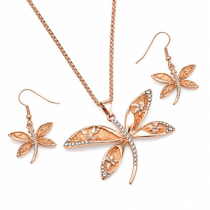 Pretty Dragonfly Shape Jewelry Set