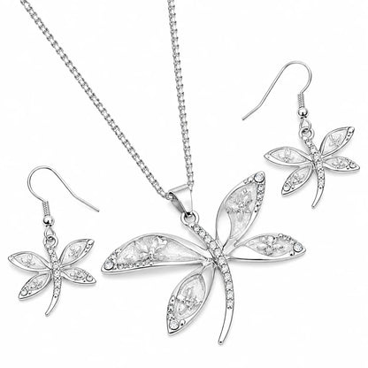 Pretty Dragonfly Shape Jewelry Set