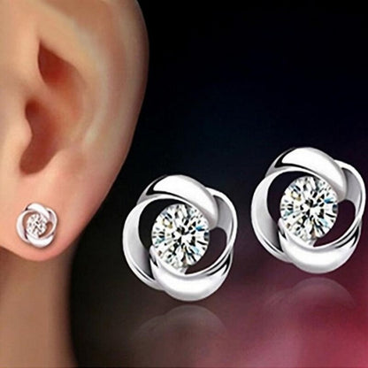 Retro Classic Zircon Earrings