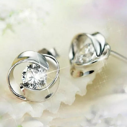 Retro Classic Zircon Earrings