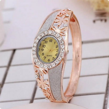 Rhinestone Flower Watch