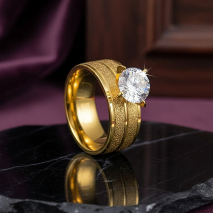 Romantic Classic Crystal Ring