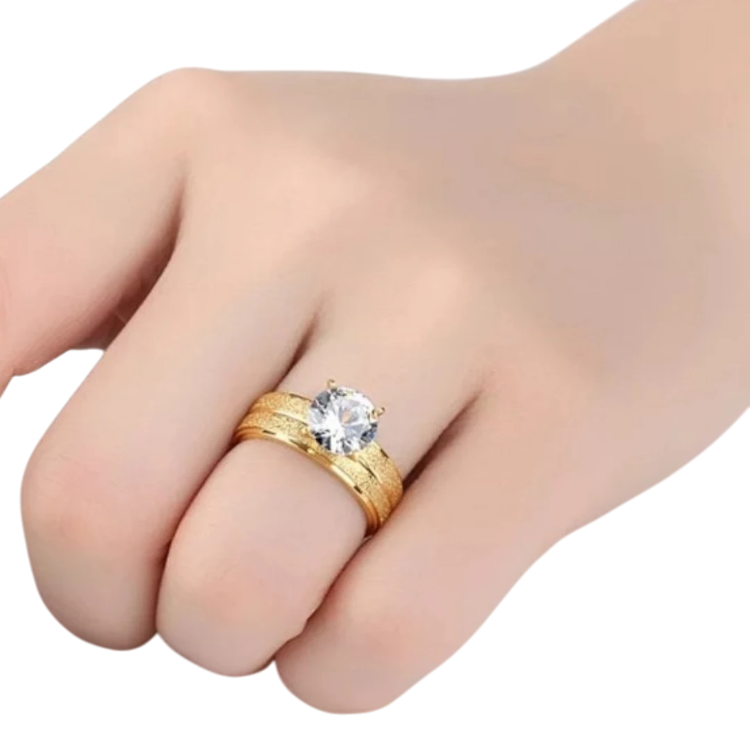 Romantic Classic Crystal Ring