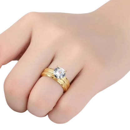 Romantic Classic Crystal Ring