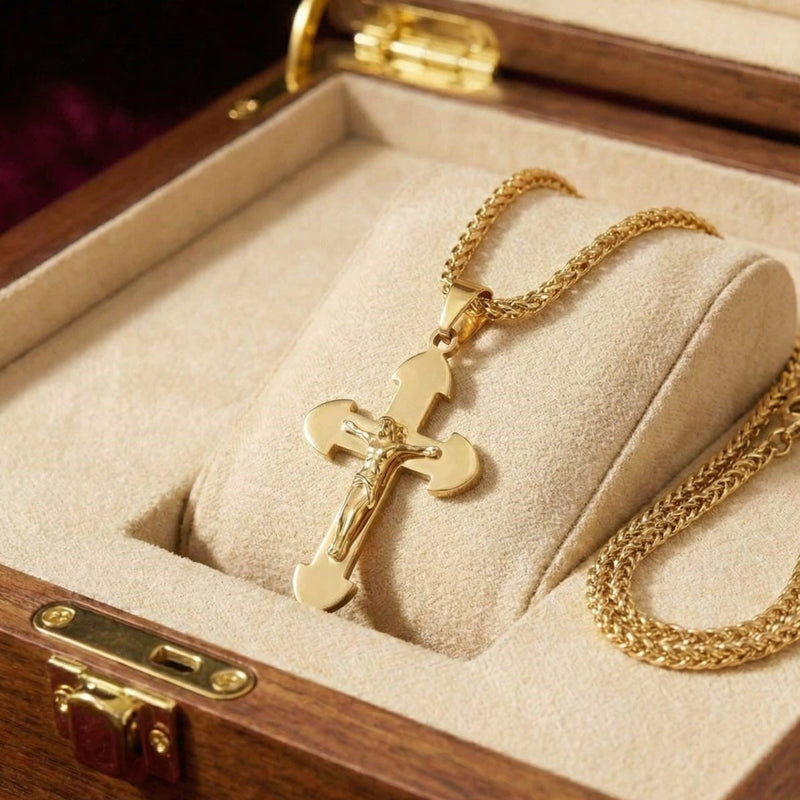 Royal Gold Cross Pendant