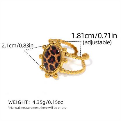 Leopard Luxe Ring Set