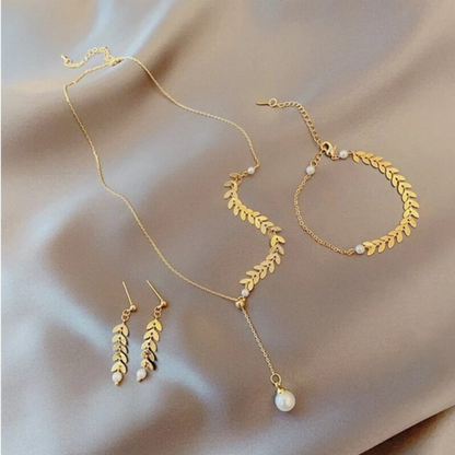 Wheat Gold Jewelry Set