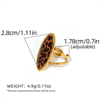Leopard Luxe Ring Set