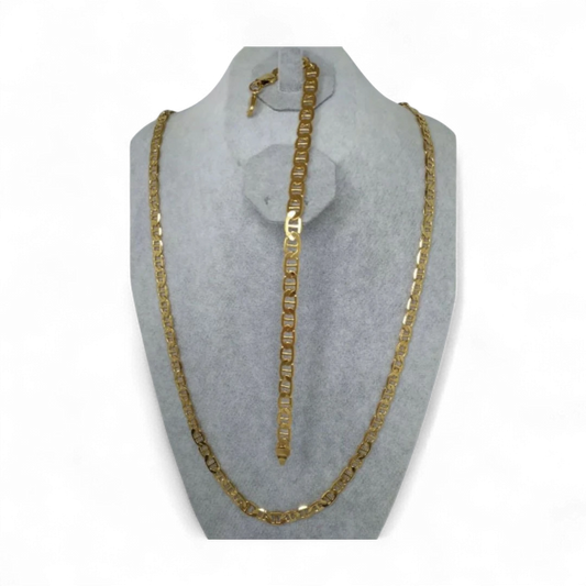 Braided Necklace & Bracelet Set - Model 1